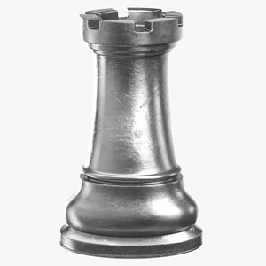 chess piece 02 rook 3D model