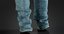3D realistic clothing mix jeans