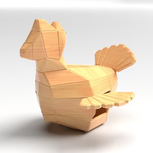 chicken house wood model