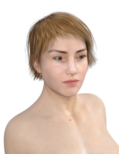 woman people character 3D model