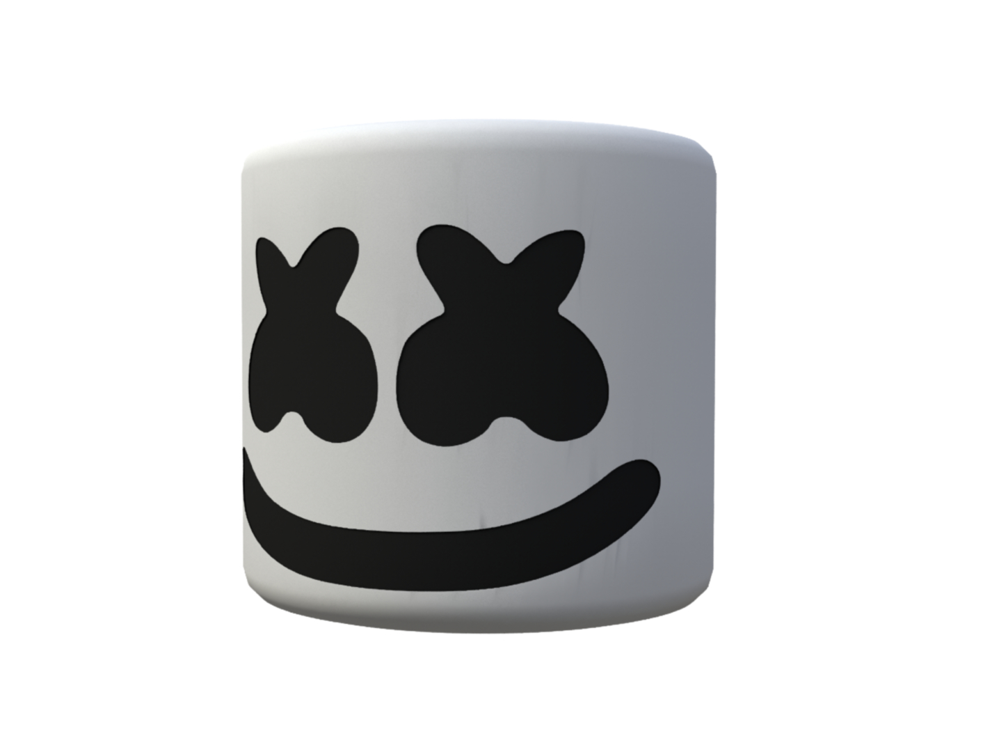 3D marshmello helmet marshmallow TurboSquid 1600477
