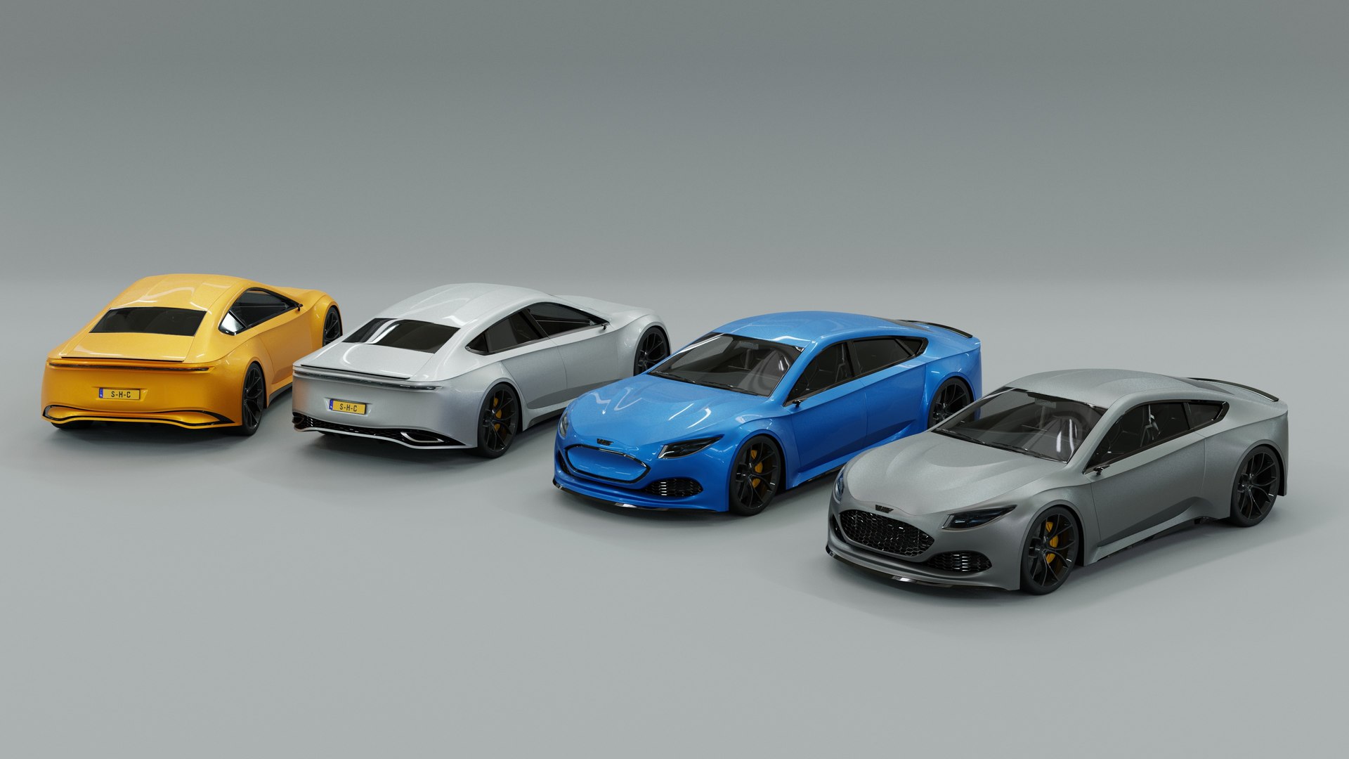 Pack generic sports car 3D model - TurboSquid 1600612