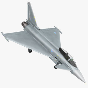 3d model fighter eurofighter typhoon
