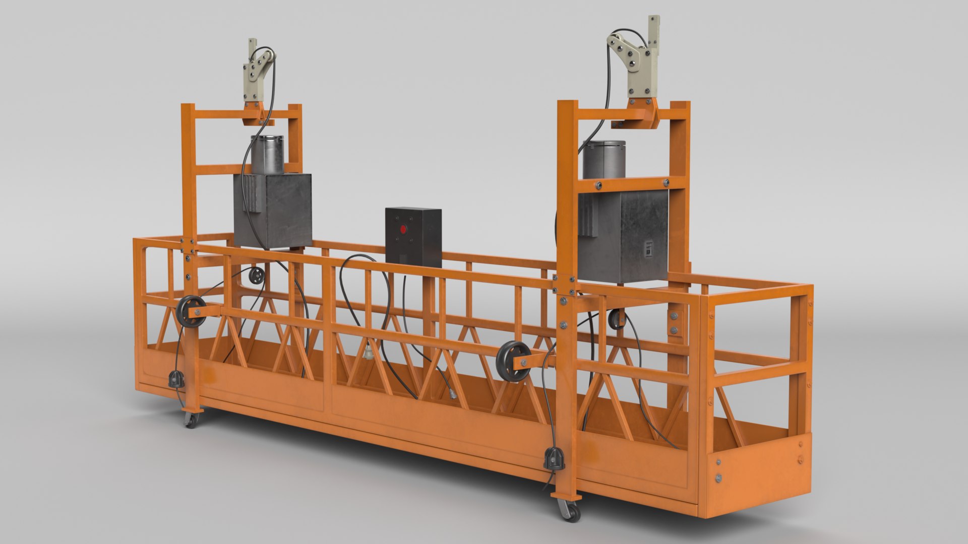 Window cleaning gondola model TurboSquid 1601109