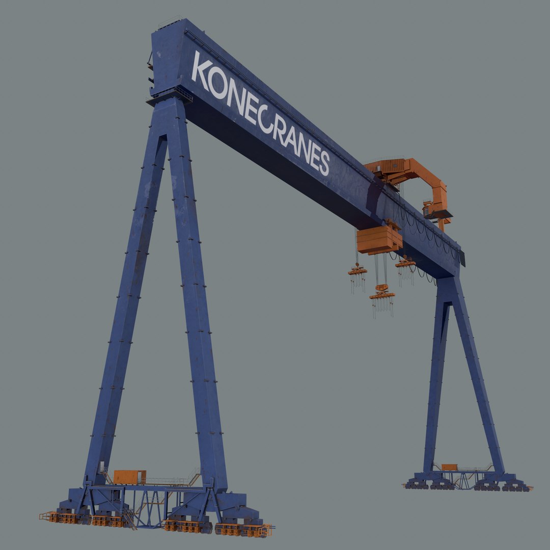 Realtime goliath gantry crane 3D TurboSquid 1601280