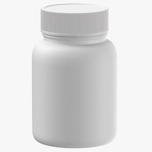 3D plastic bottle pharma 30ml model