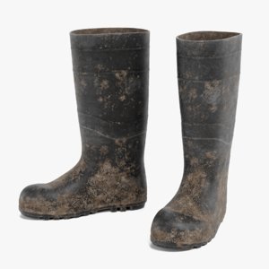 rain boots 3D model