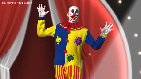 Glatzköpfiger Clown manipuliert für Maya 3D-Modell - TurboSquid 1602453