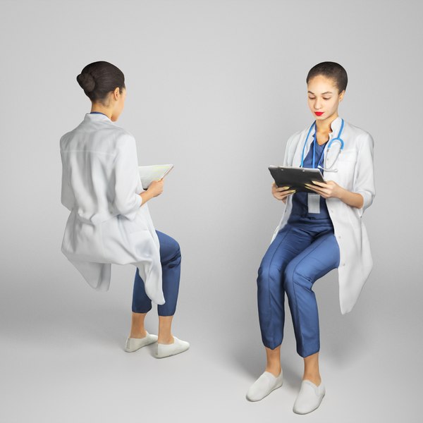 3D human nurse model
