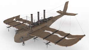 flying ship 3D model