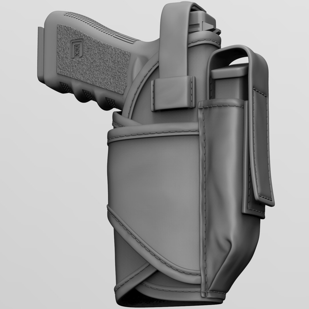 3D pistol holster model - TurboSquid 1602007