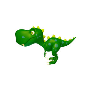 3D model dinosaur cartoon