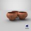 3D model scanned clay pot