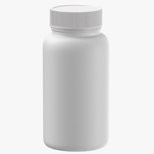 3D plastic bottle pharma 120ml model