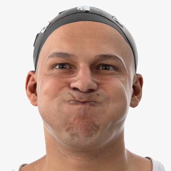 3D marcus human head cheek model