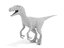 3D model velociraptor feathers