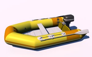 zodiac boat 3D model