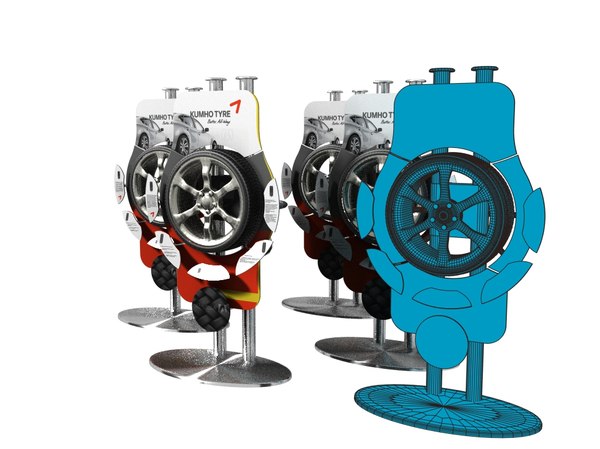 tire display designs 3D model