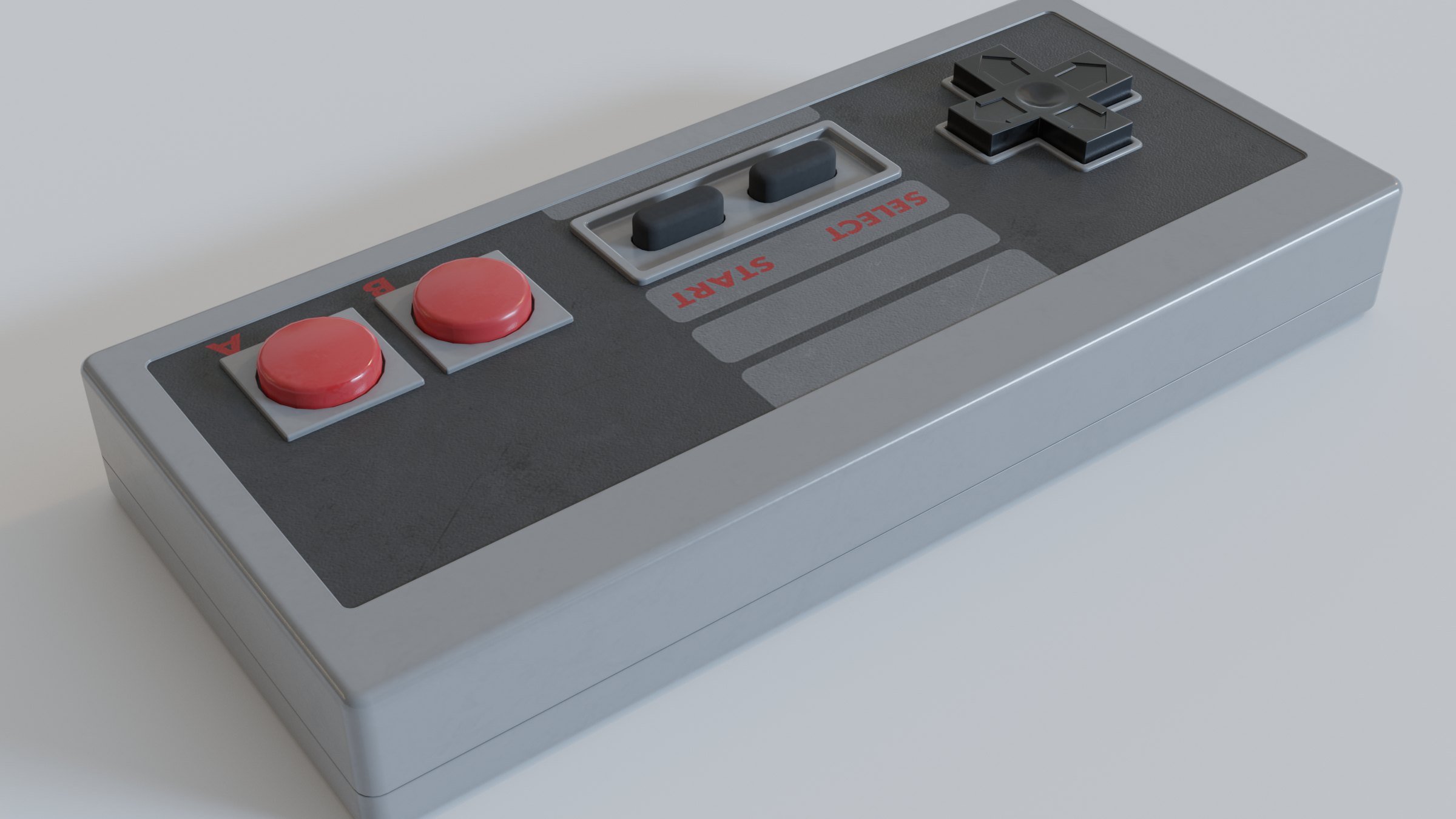 Free nes controller 3D model TurboSquid 1602782