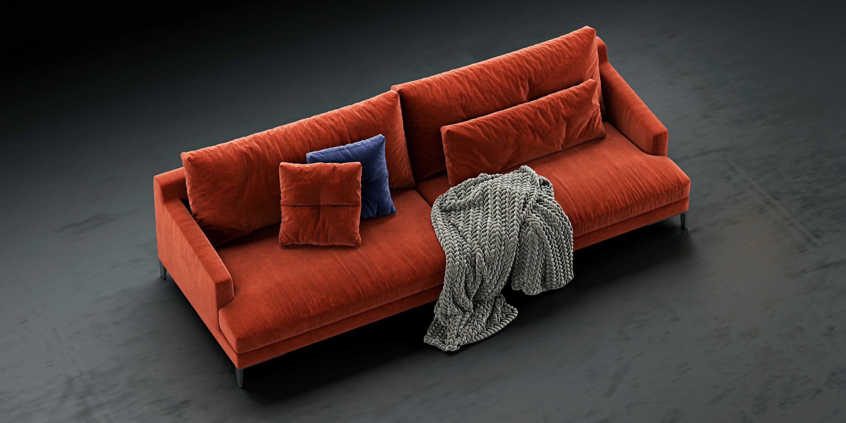 Poliform bellport sofa model TurboSquid 1602783