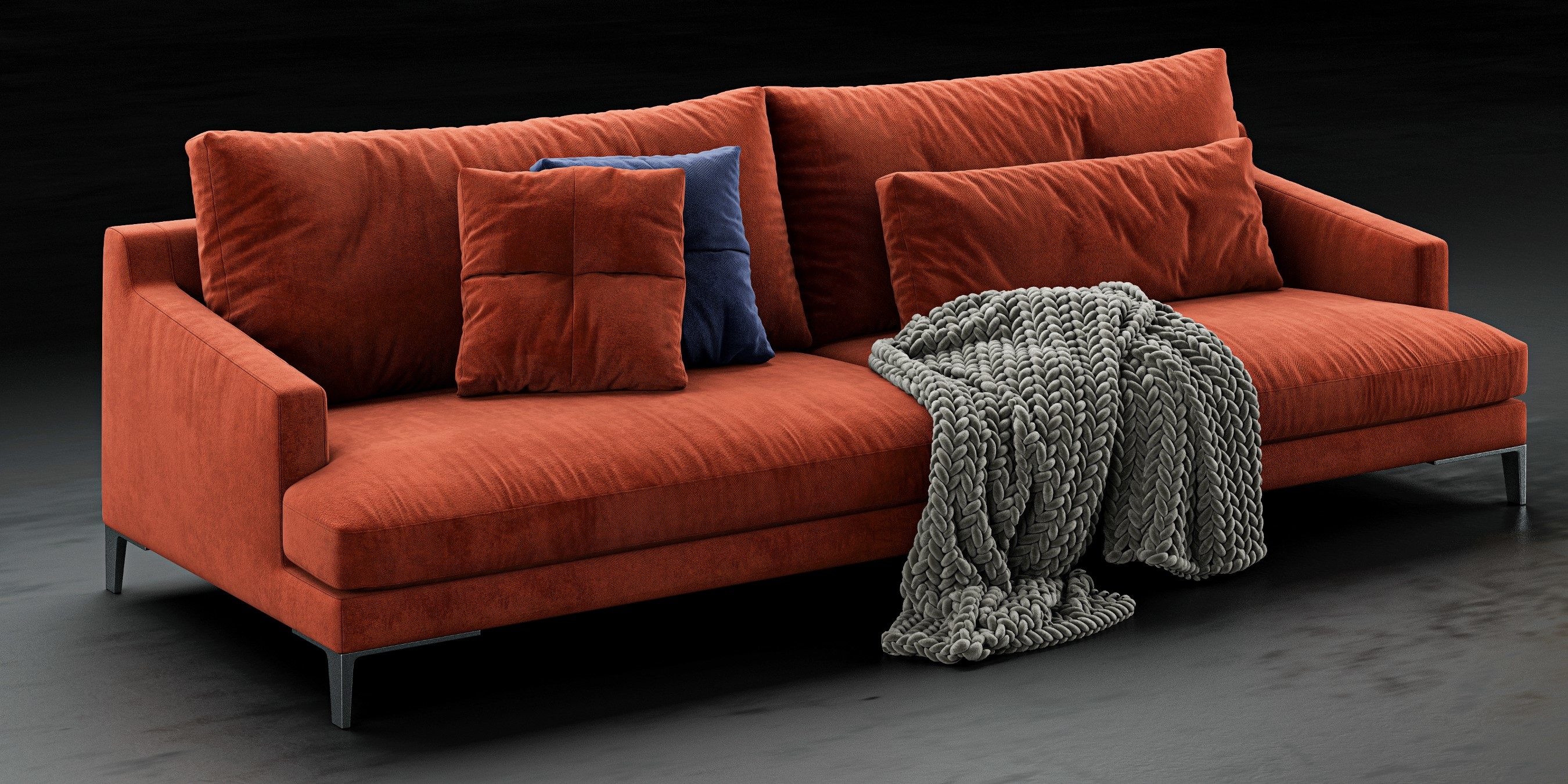 Poliform bellport sofa model TurboSquid 1602783