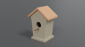3D bird house model