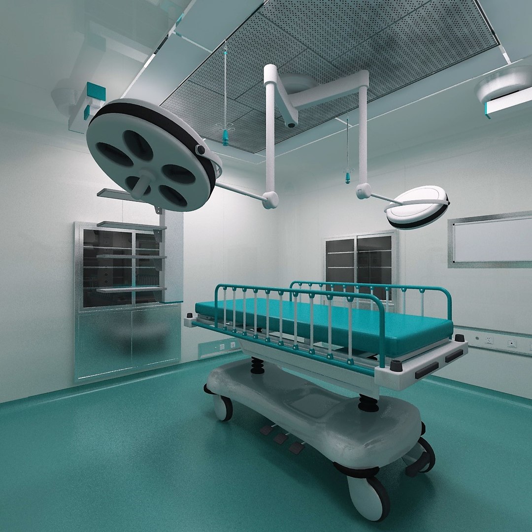 Interior scene operating theater model - TurboSquid 1603032