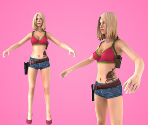 3D model character people human