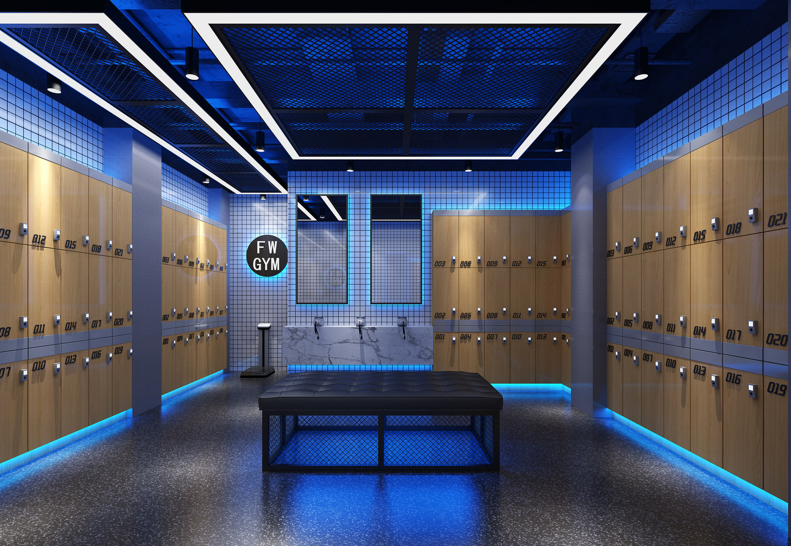 Locker room 3D model TurboSquid 1603193