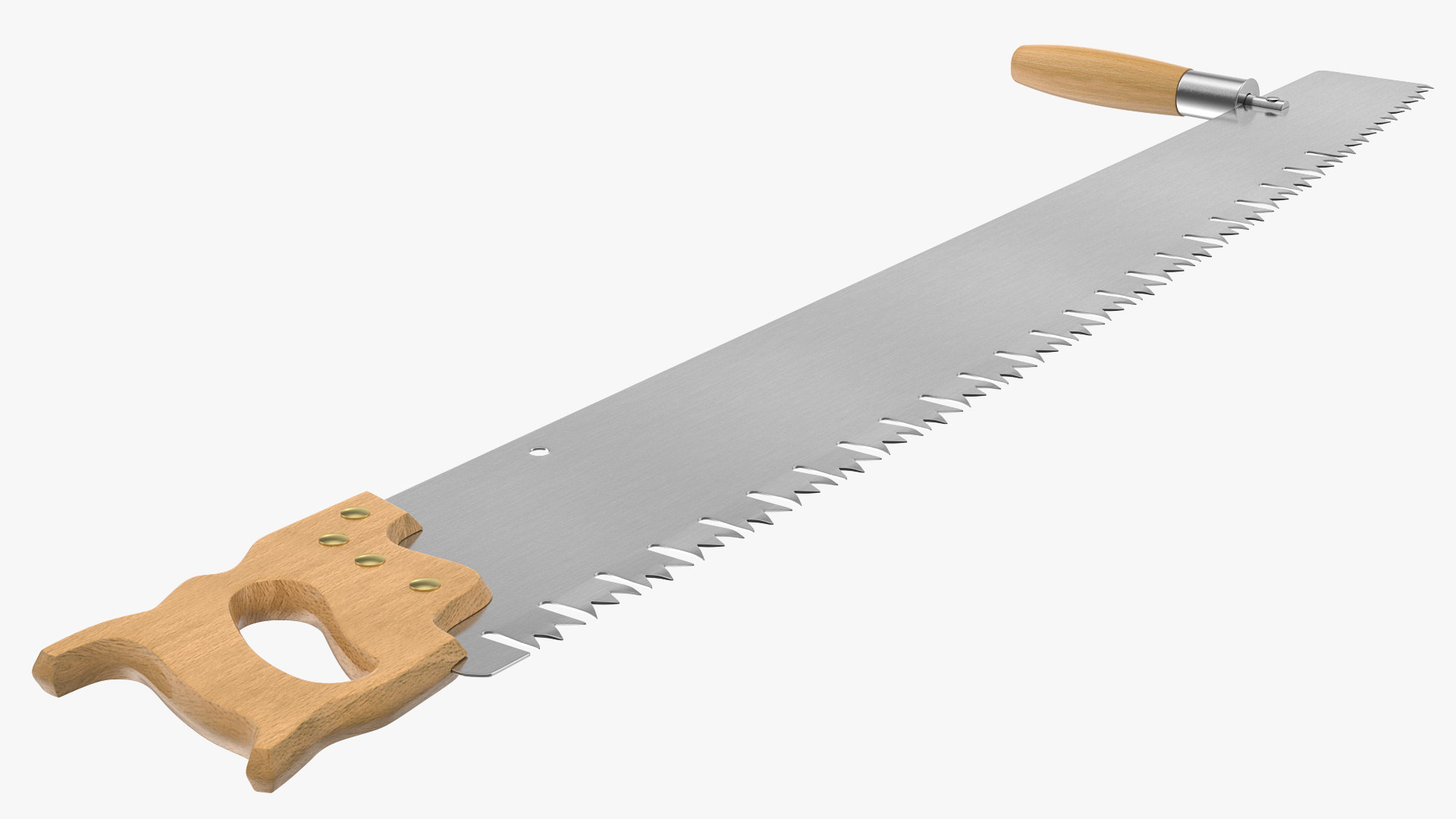 Vintage man crosscut saw 3D - TurboSquid 1603444