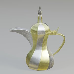 3D coffee pot model