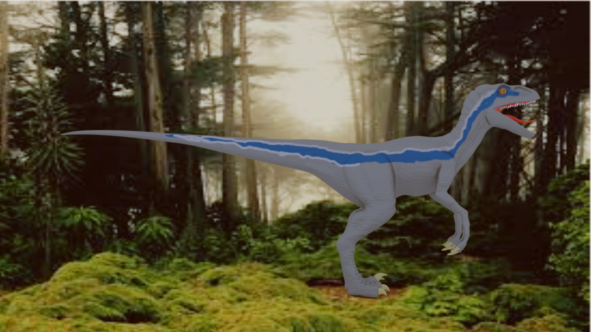 raptor dinosaur 3d