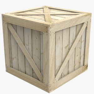 wooden crate 3D model