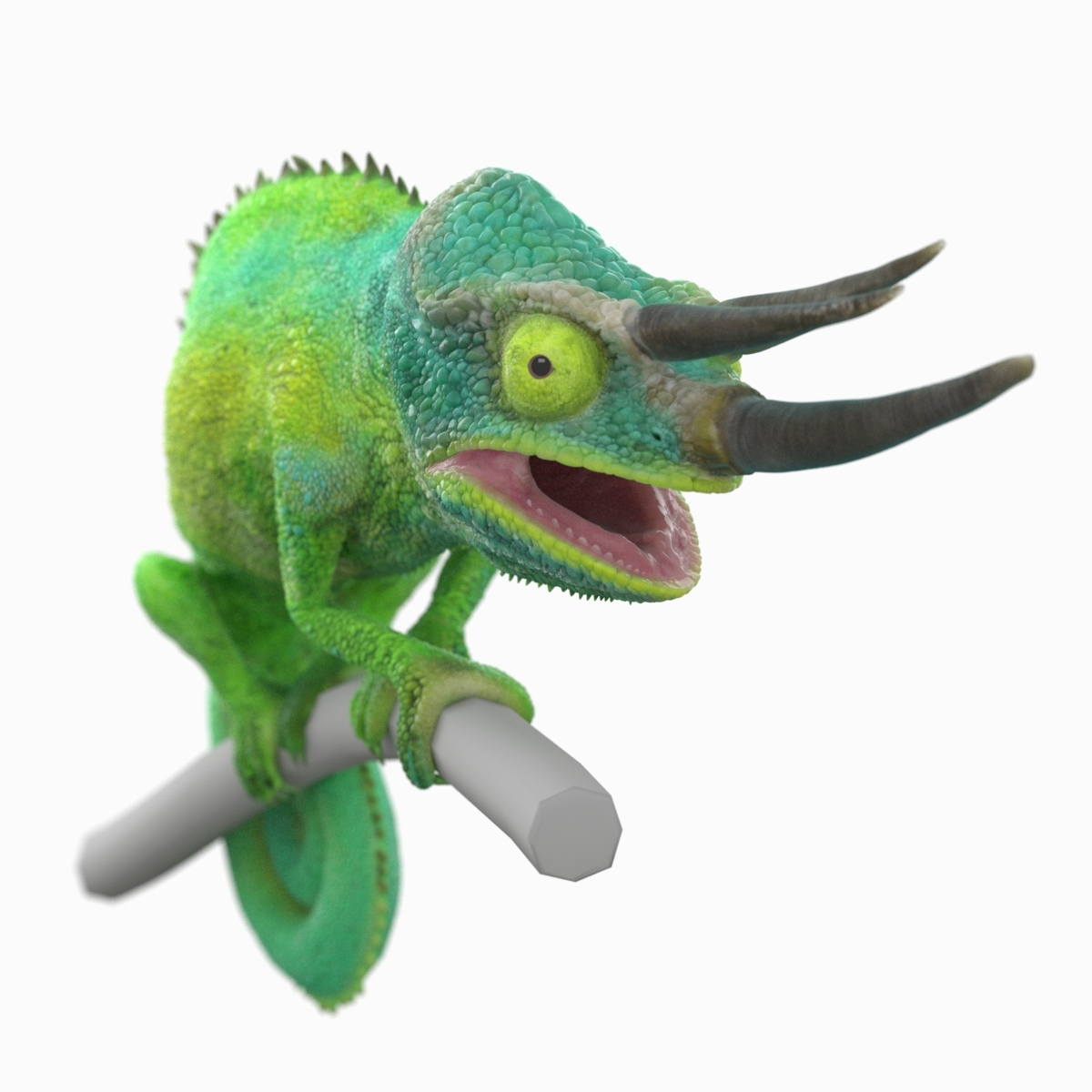 3D jackson s chameleon model - TurboSquid 1565594