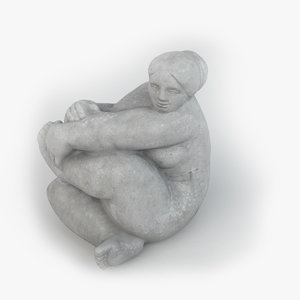 felicitas stone sculpture 01 3D model