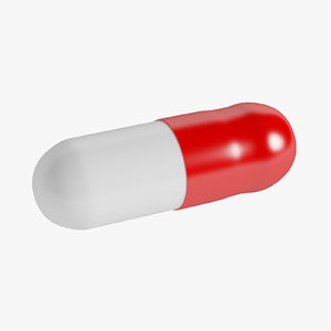 pill capsule 3D model