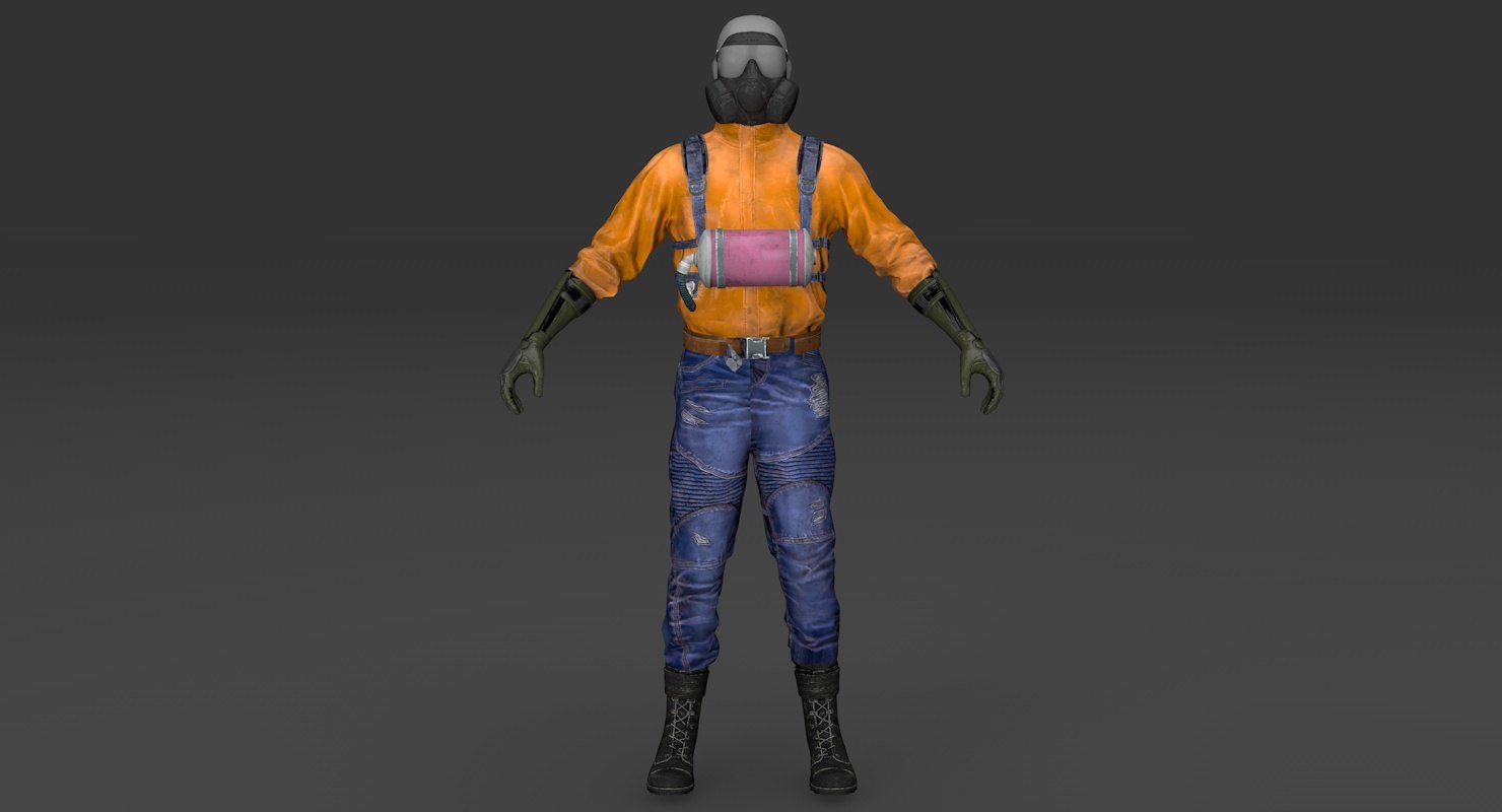 Stalker man model - TurboSquid 1604521