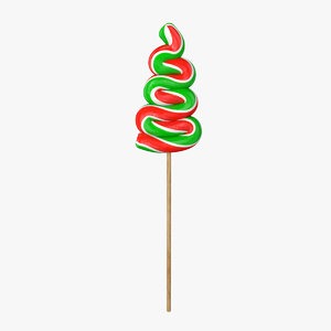 christmas lollipop tree 3D model