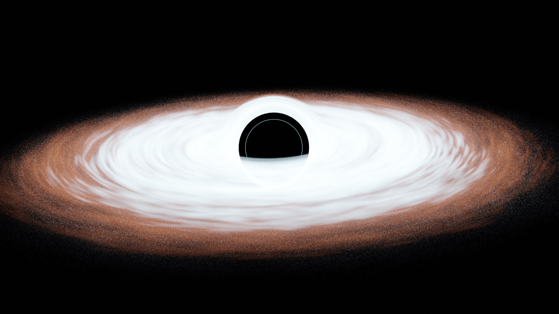 3д модель черной дыры