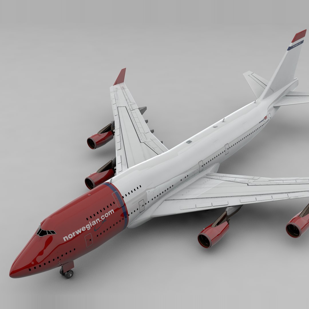 3D Boeing 747 Norwegian Air - TurboSquid 1605046