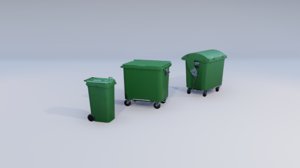 recycling urban containers 3D model