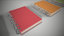 3D folders lamp notebooks