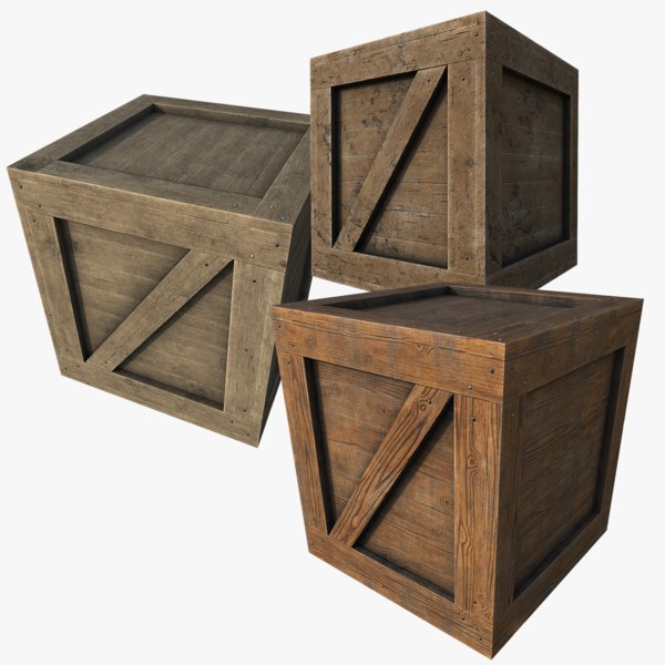 Pbr wooden box model - TurboSquid 1605247