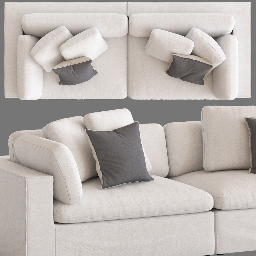 Freedom salsie 3seater sofa 3D TurboSquid 1605226