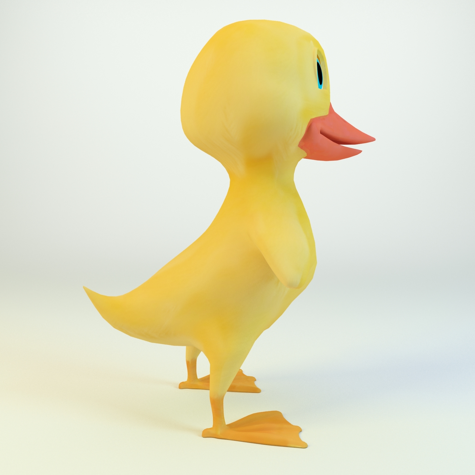 3d model yellow duck