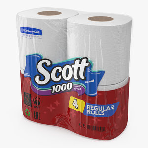 3D scott regular roll toilet