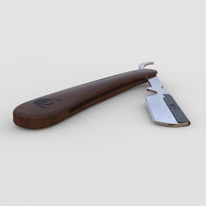 shaver razor interchangeable blades 3D model