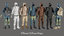 realistic men s clothing 3D model
