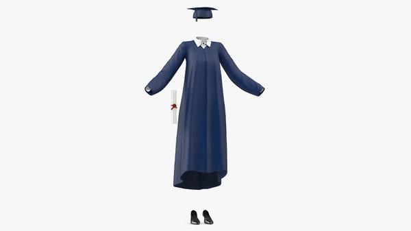 black academic gown