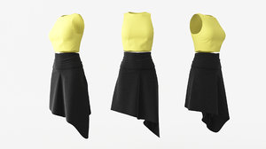 3D model female clothing 04